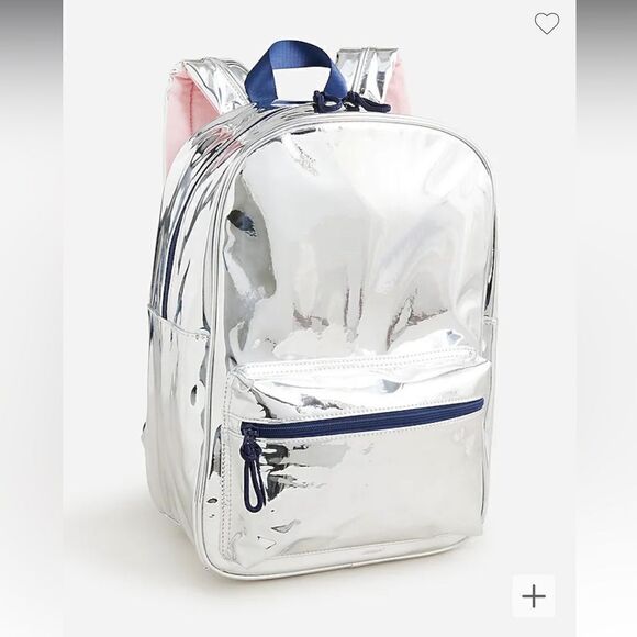 J. Crew Girls' backpack in metallic fabric* - Picture 1 of 5